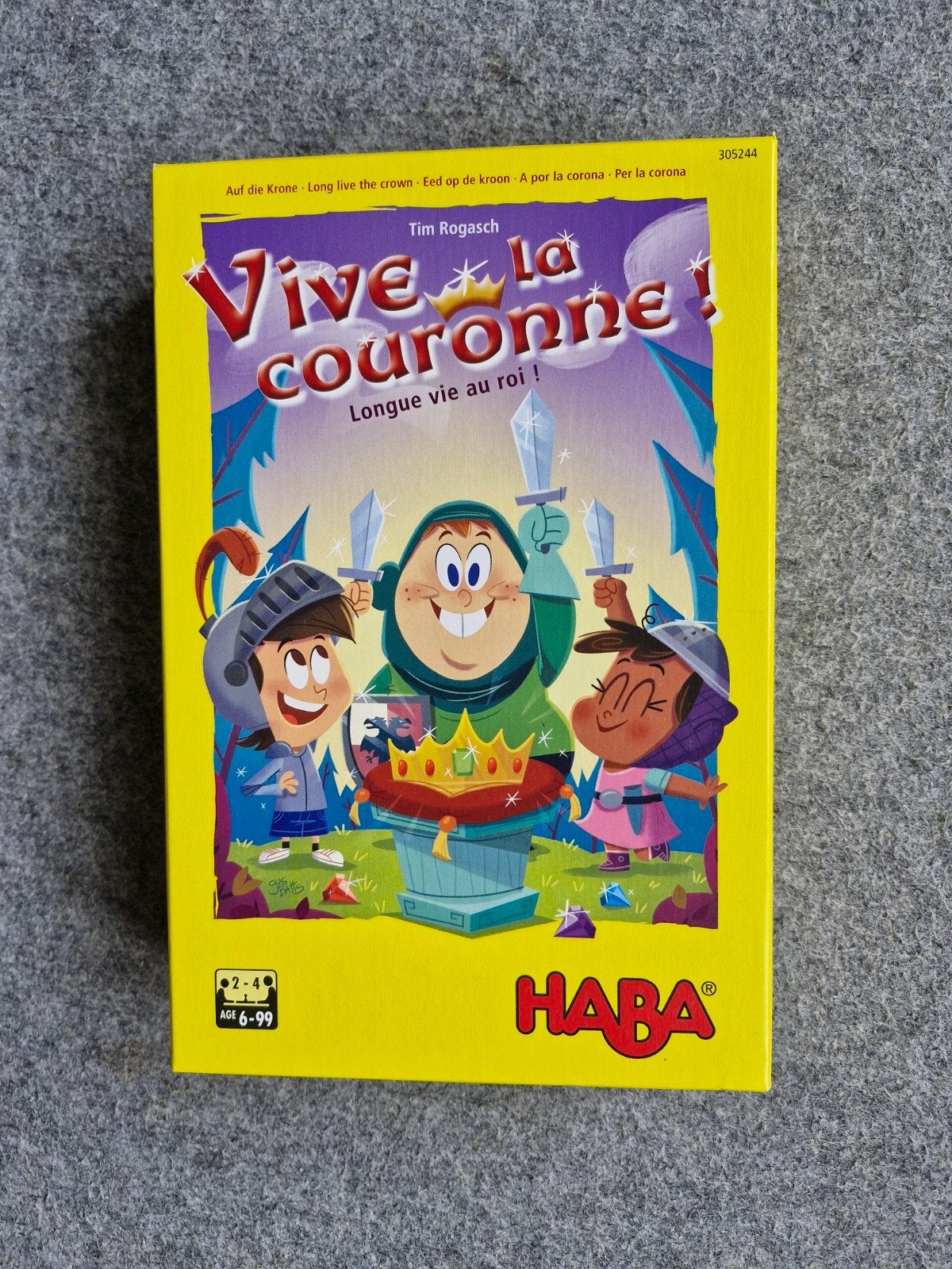 Spel Vive la couronne (vanaf 6 jr), Drie of vier spelers, Ophalen of Verzenden, Nieuw, HABA
