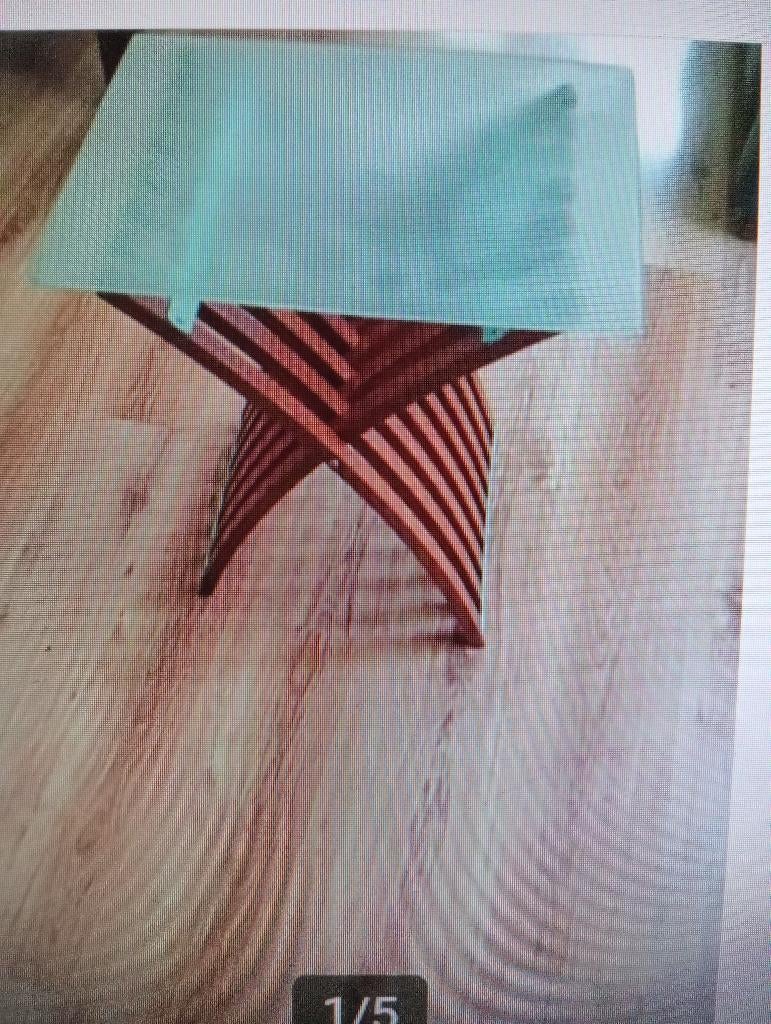 Romeins /griekse stijl houten bijzet Tafeltje, 45 tot 60 cm, Minder dan 55 cm, Grieks/Romeins, Ophalen of Verzenden