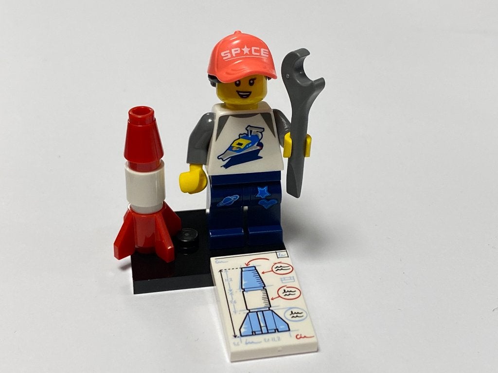Lego Serie 20 Minifiguur col20-6 Space Fan, Compleet, Lego, Nieuw, Ophalen of Verzenden