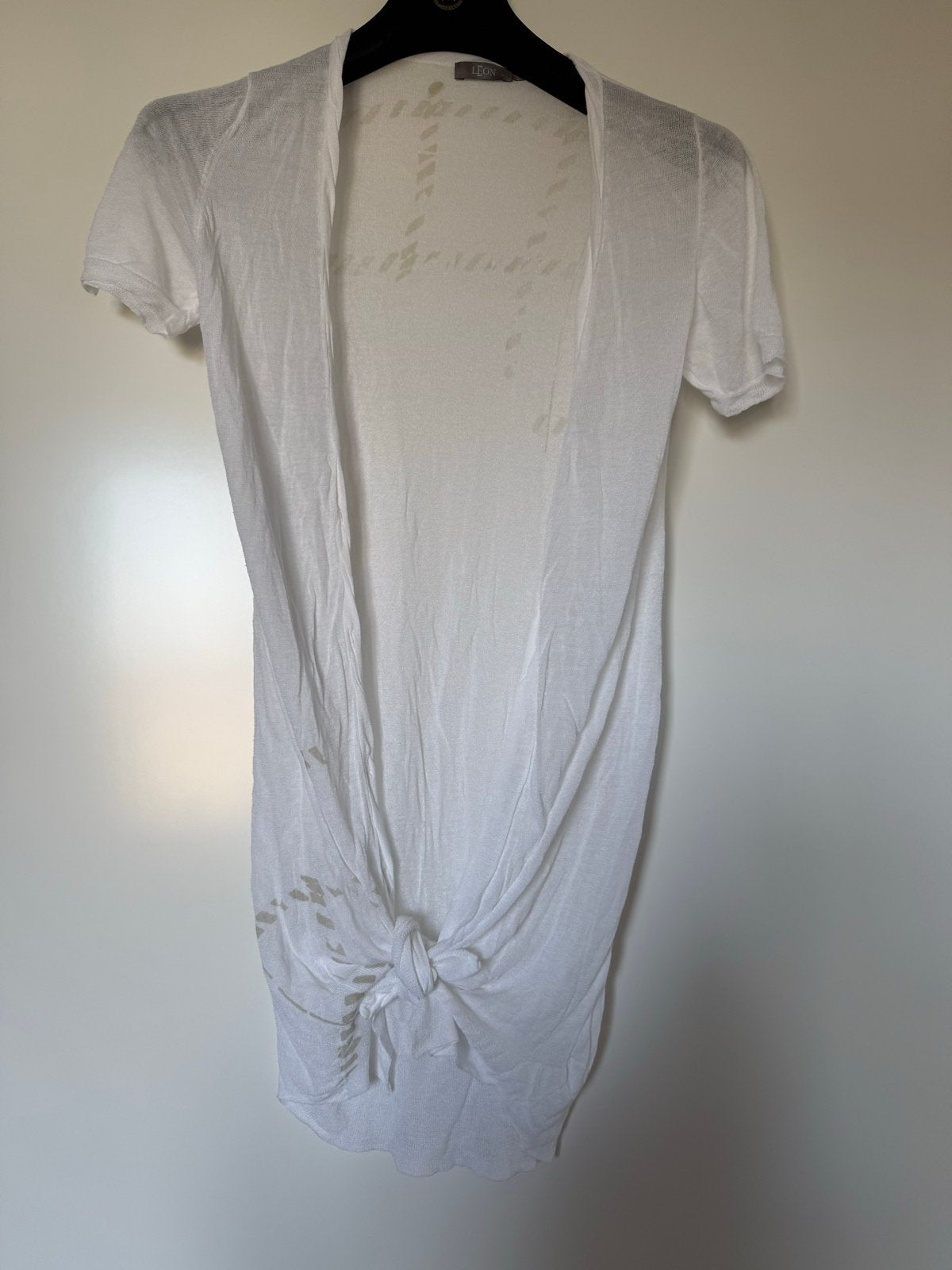 Witte Leon vest met knoopdetail, maat S, Kleding | Dames, Ophalen of Verzenden, Zo goed als nieuw, Maat 36 (S), Wit