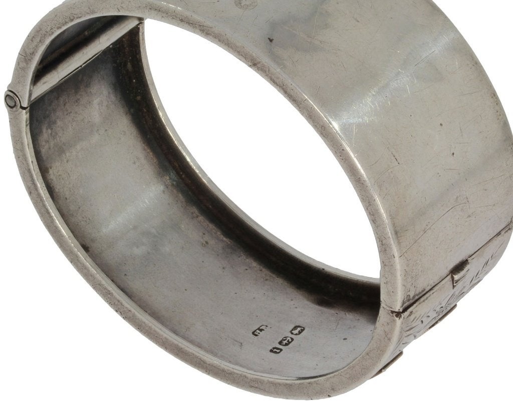 Brede slaven armband goud zilver Birmingham vintage dames, Sieraden, Tassen en Uiterlijk, Ophalen of Verzenden, Goud, Armband