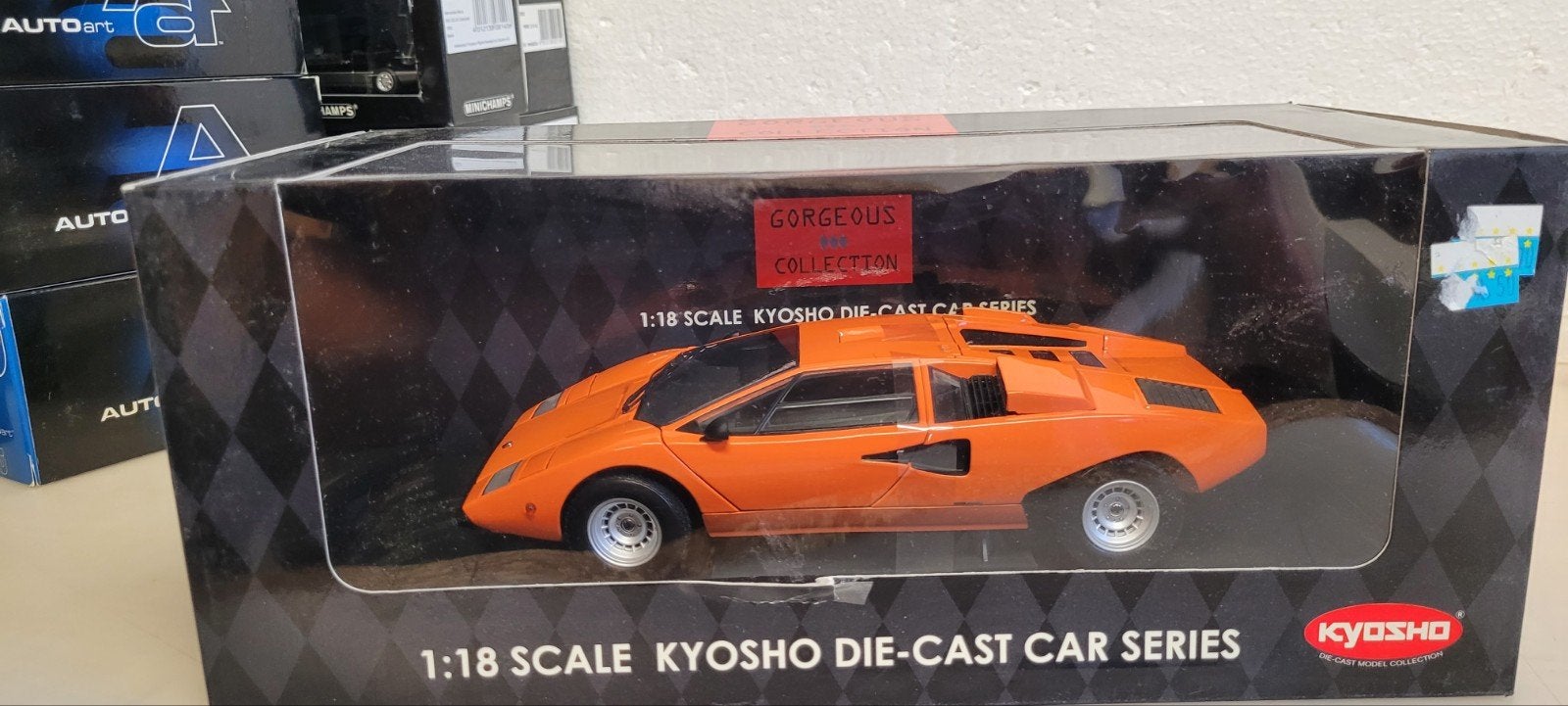 Kyosho Lamborghini Countach LP400, Ophalen of Verzenden, Zo goed als nieuw, Auto, Kyosho