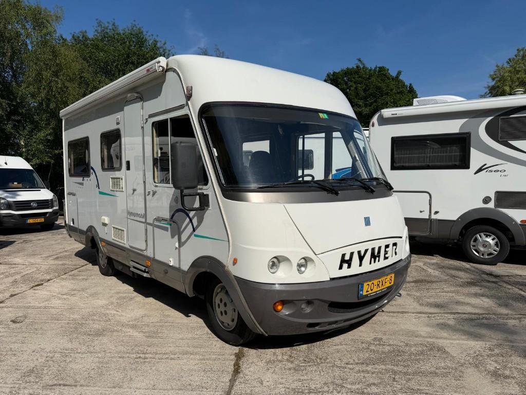 Nette Hymer B574 2.8 JTD met airco en veel meer!, Caravans en Kamperen, Campers, Integraal, Ringverwarming, Fiat, Bedrijf