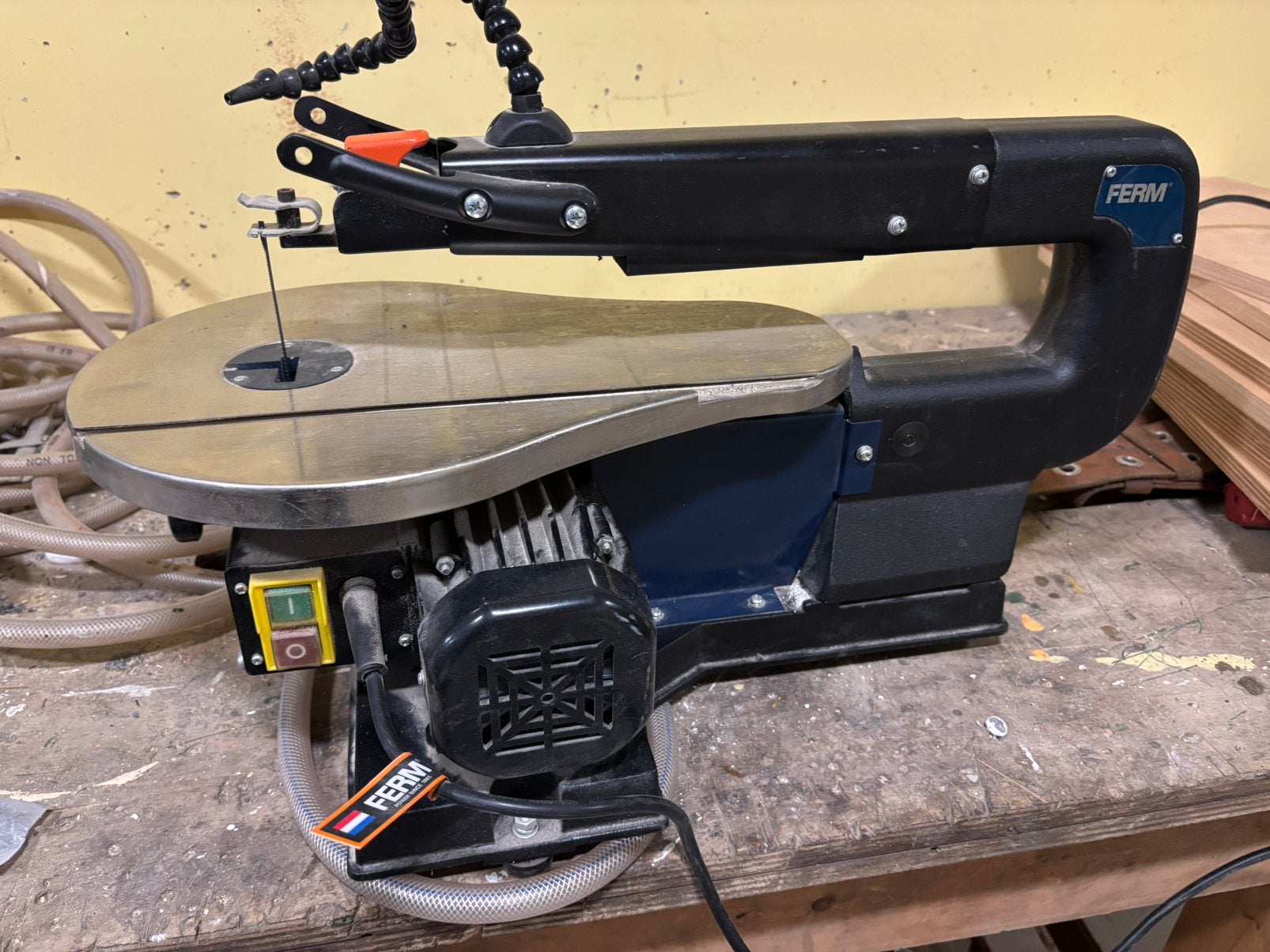 Figuurzaag machine  (Ferm), Ophalen, Minder dan 600 watt, Figuurzaag, 30 tot 70 mm