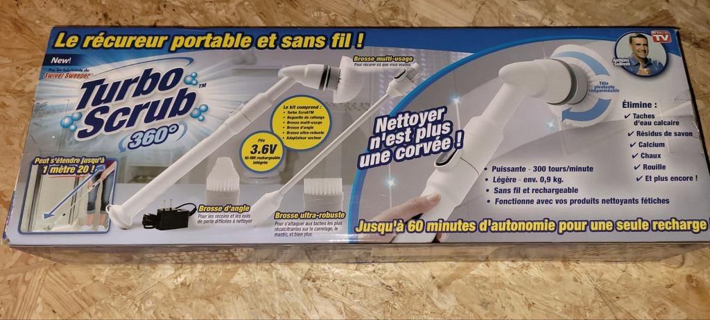 Nieuw: Draadloze & Draagbare Schoonmaakborstel, Huis en Inrichting, Schoonmaakartikelen, Ophalen of Verzenden, Bezem of Borstel