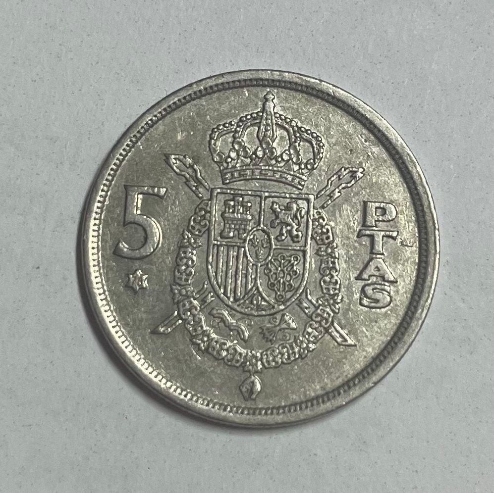 5 pesetas Spanje 1975, Ophalen of Verzenden, Overige landen