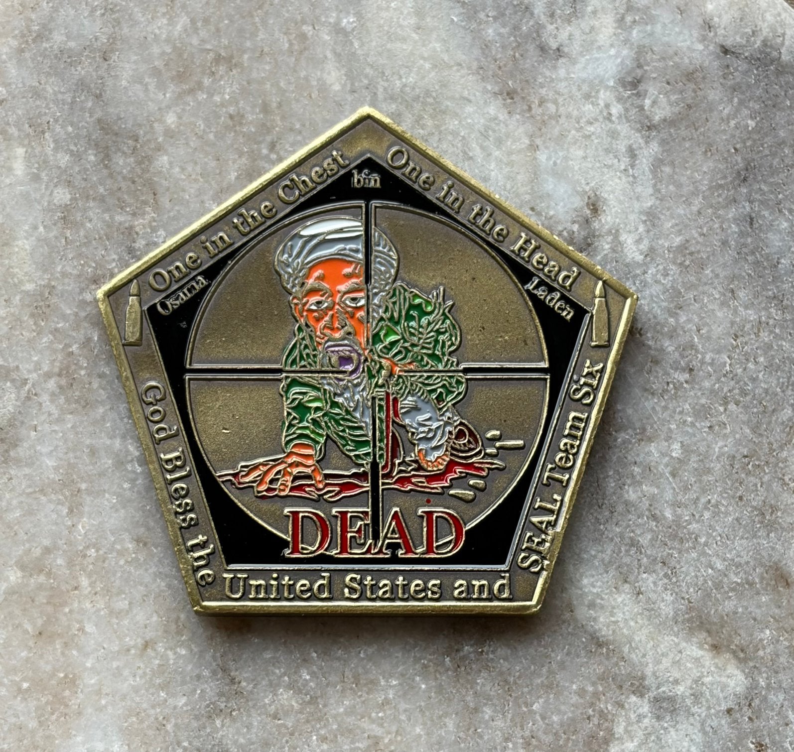 US Navy Seal team six operation neptune spear coin, Verzamelen, Militaria | Algemeen, Ophalen of Verzenden, Marine, Amerika, Embleem of Badge