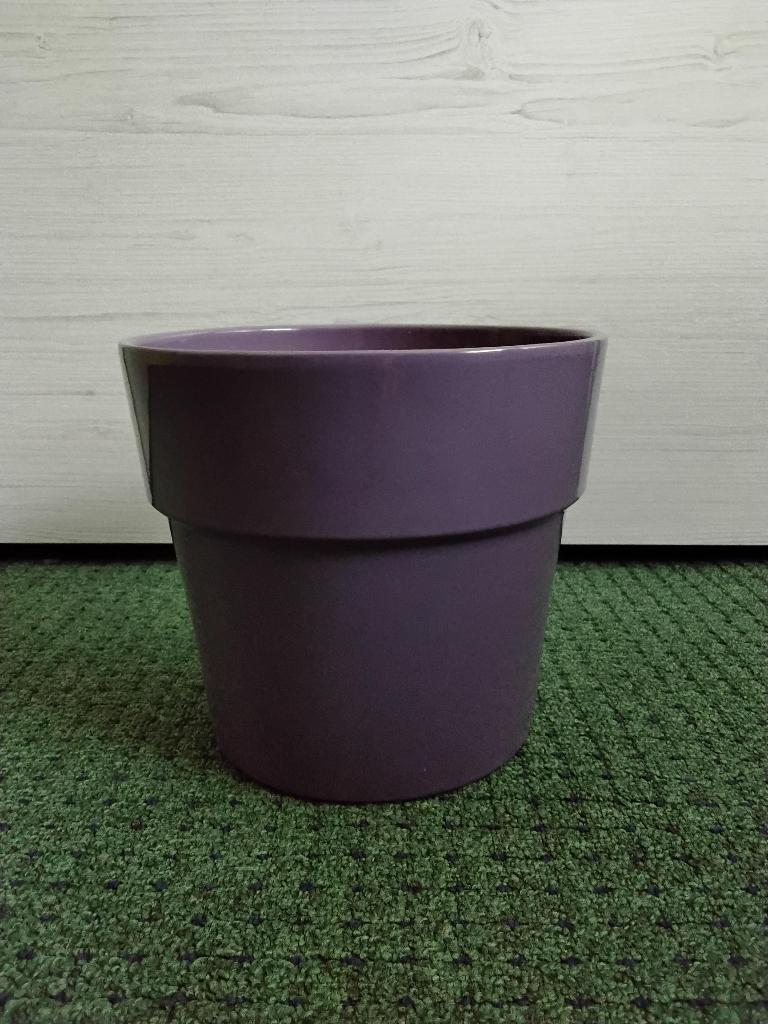 Bloempot paars, Ophalen, Rond, Zo goed als nieuw, Minder dan 40 cm