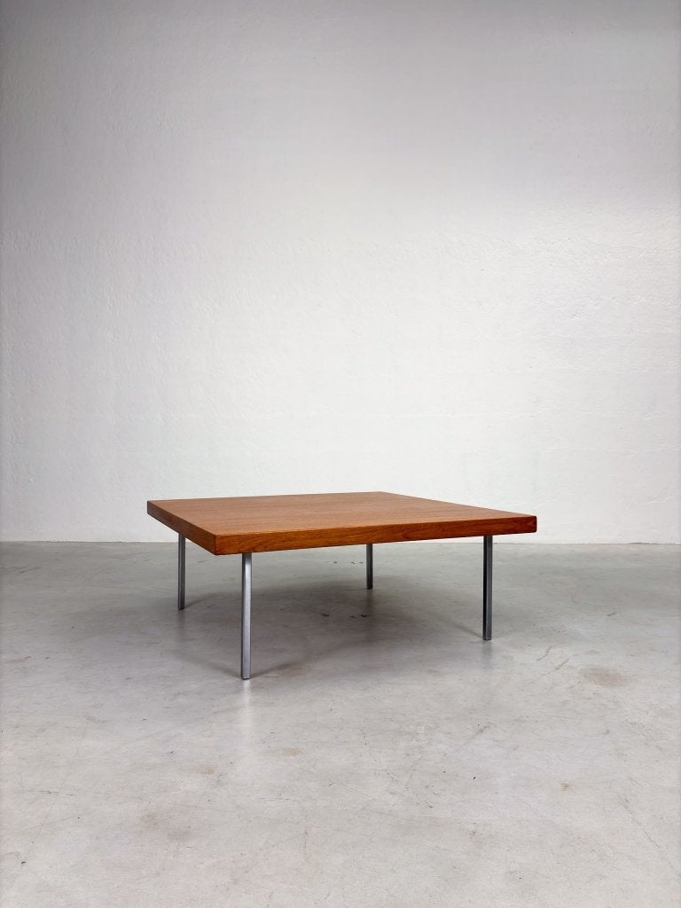 Model '1845' Salontafel van Kho Liang Ie voor Artifort, Ophalen, 50 tot 100 cm, Teakhout, Vierkant