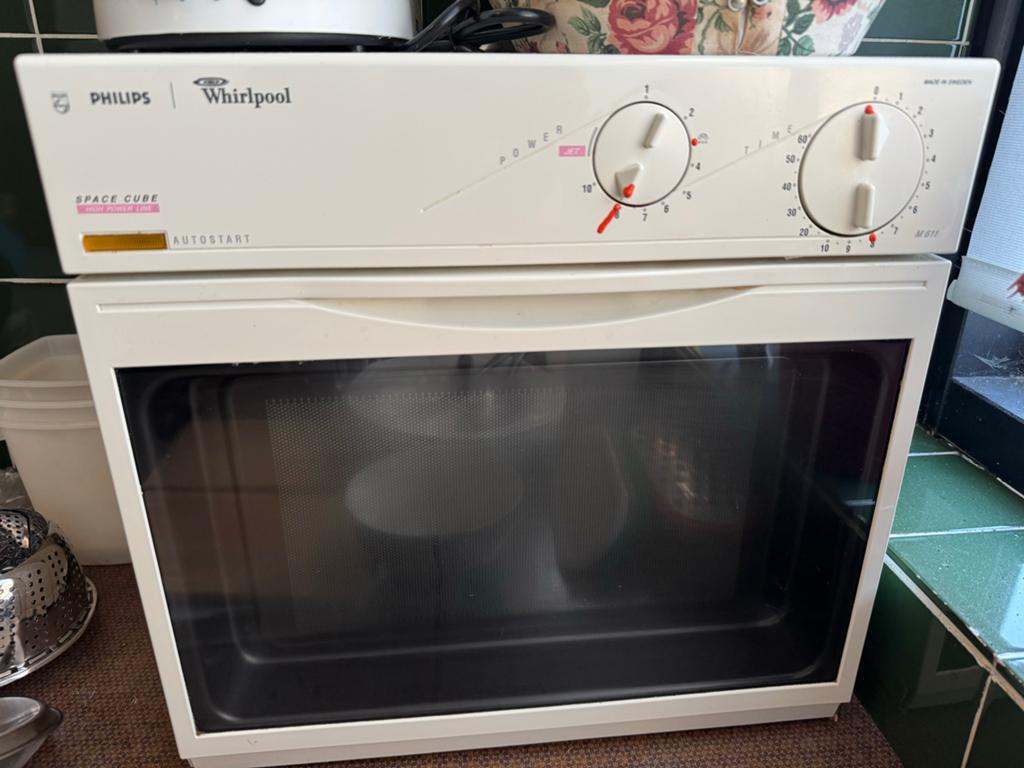 Vintage Philips Whirlpool M611 Magnetron - Werkend, Witgoed en Apparatuur, Magnetrons, Gebruikt, Vrijstaand, Magnetron, 45 tot 60 cm