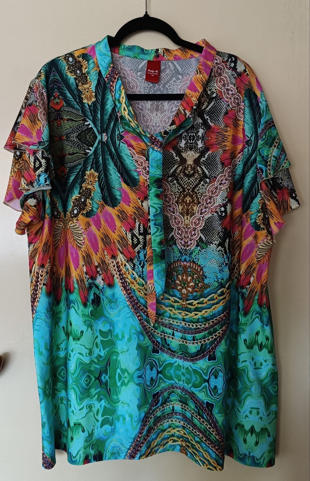 Only M top maat 50 nieuwstaat, Kleding | Dames, Tops, Meerkleurig, Maat 46/48 (XL) of groter, Ophalen of Verzenden, Zo goed als nieuw