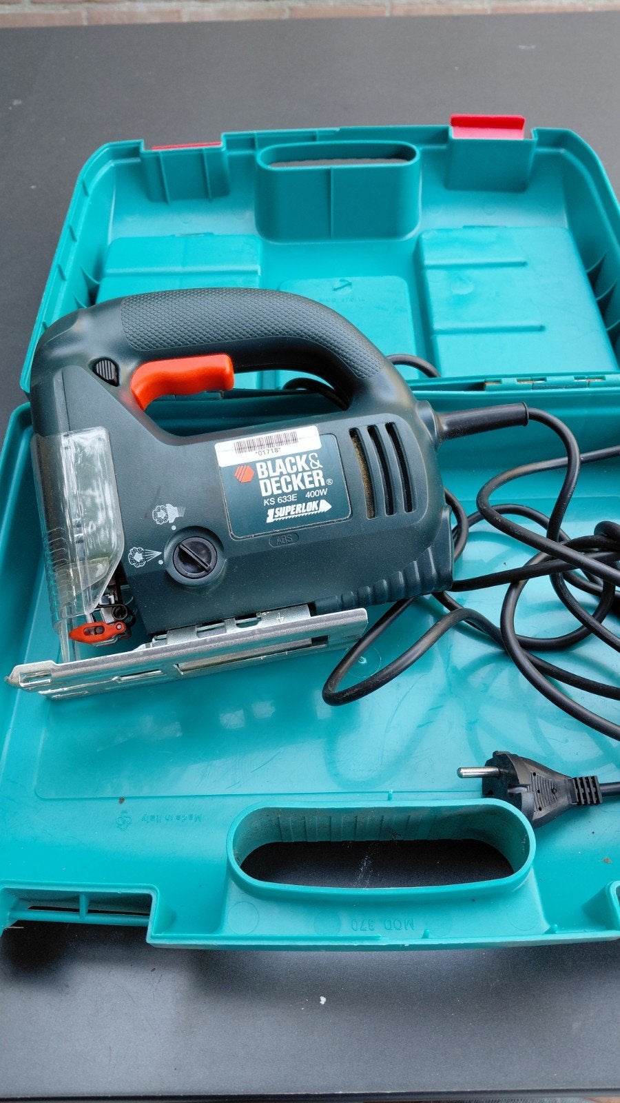 Black & Decker Decoupeerzaag KS633E in koffer, Gebruikt, Decoupeerzaag, Ophalen of Verzenden, Black & Decker