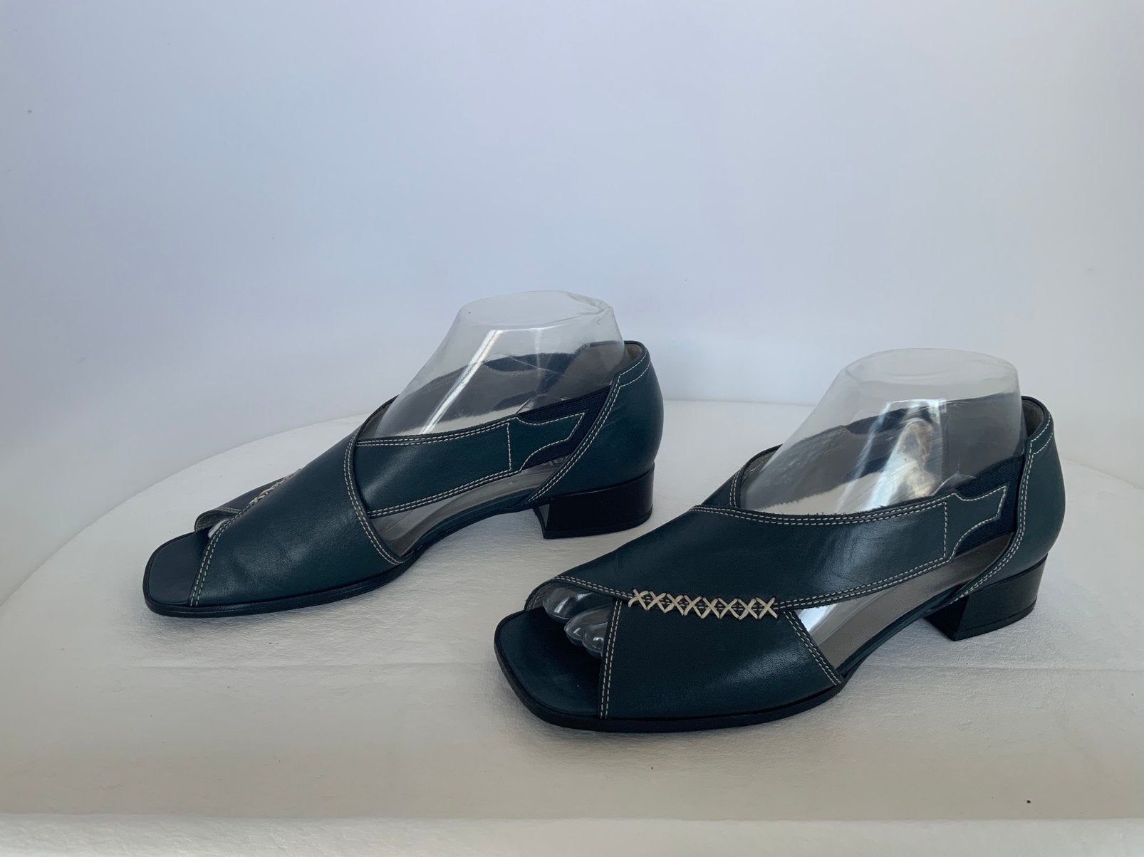 Gabor 38 donkerblauw leren sandalen, Kleding | Dames, Schoenen, Blauw, Zo goed als nieuw, Sandalen of Muiltjes, Ophalen of Verzenden