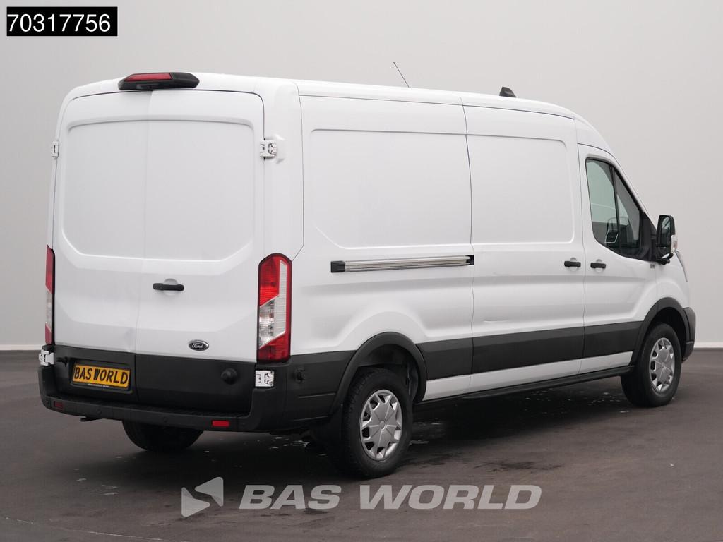 Ford e-Transit 184pk L3H2 L3 Elektrisch 68kWh 317km WLTP Nav, Automaat, Stof, Gebruikt, Euro 6