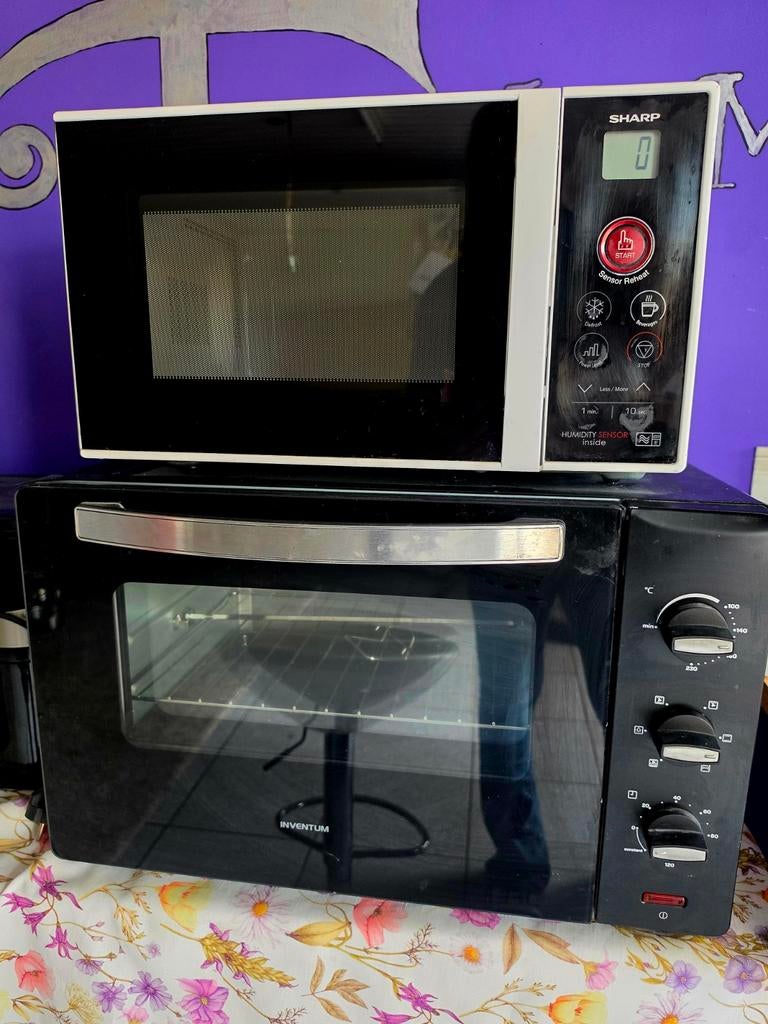 Magnetron en inventum oven 60 liter prijzen zie omschrijving, Ophalen, Gebruikt, Oven