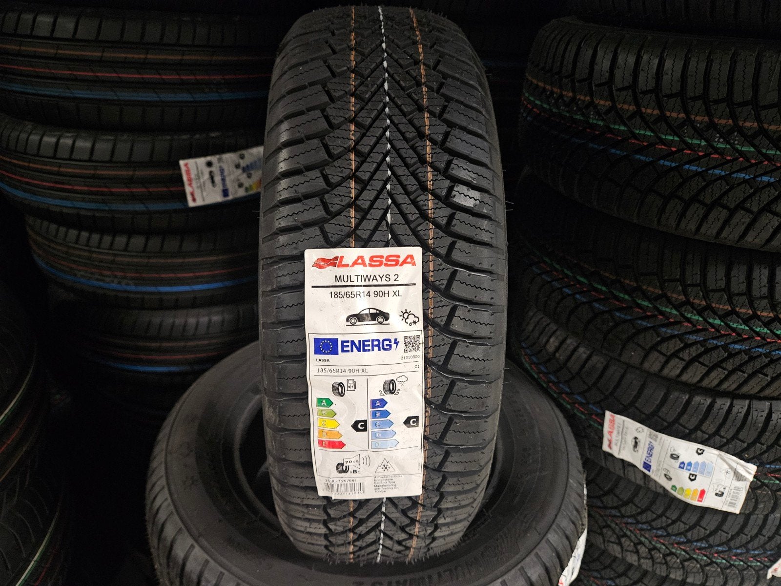4x Nieuwe all season banden 185 65 14 Lassa Multiways, 14 inch, Nieuw, All Season, Band(en)