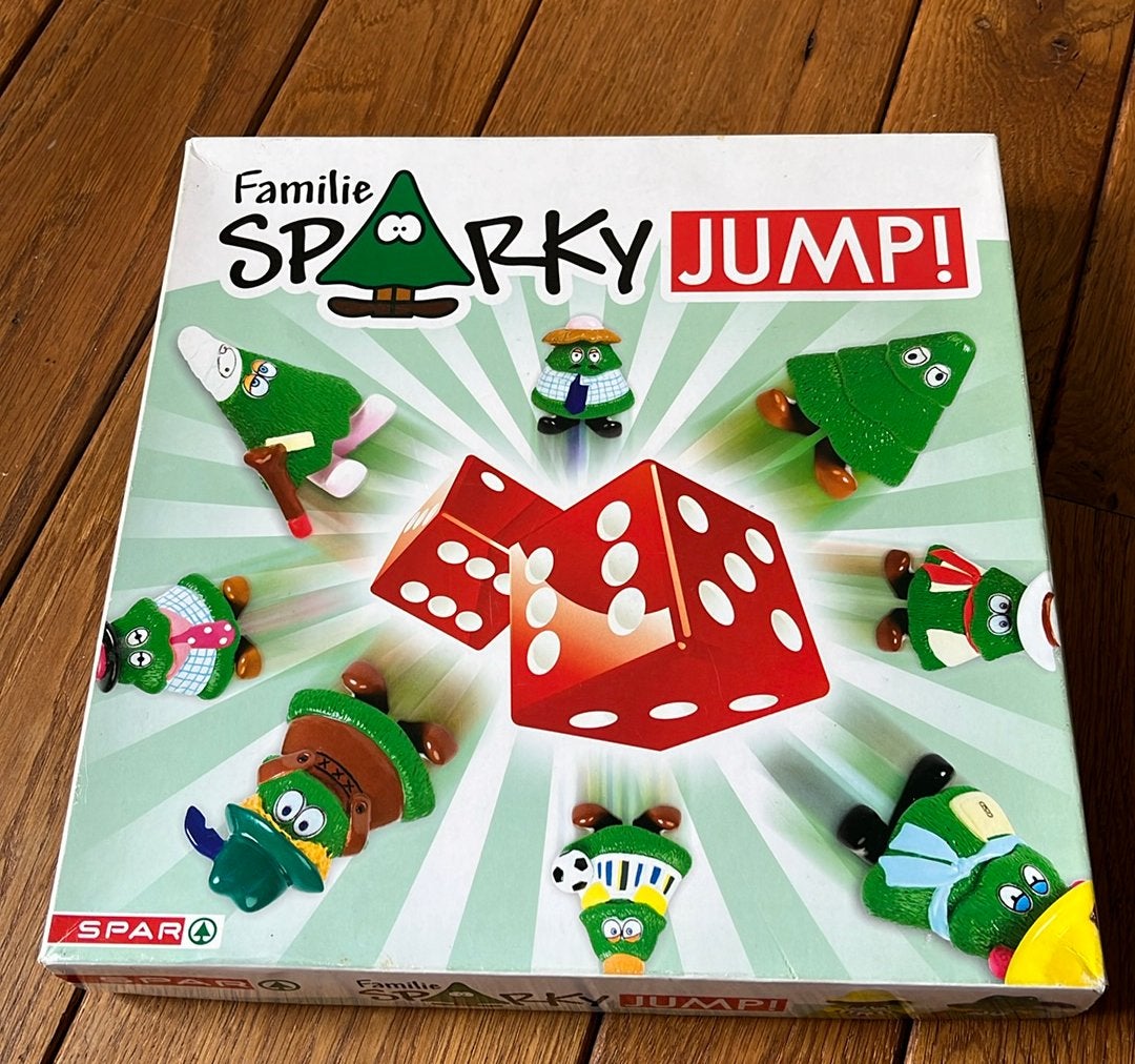 Sparky jump met 2x5 Familie sparkys bomen poppetjes, Ophalen of Verzenden, Zo goed als nieuw