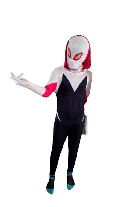 Pak kostuum halloween carnaval spidergirl, Ophalen, Zo goed als nieuw