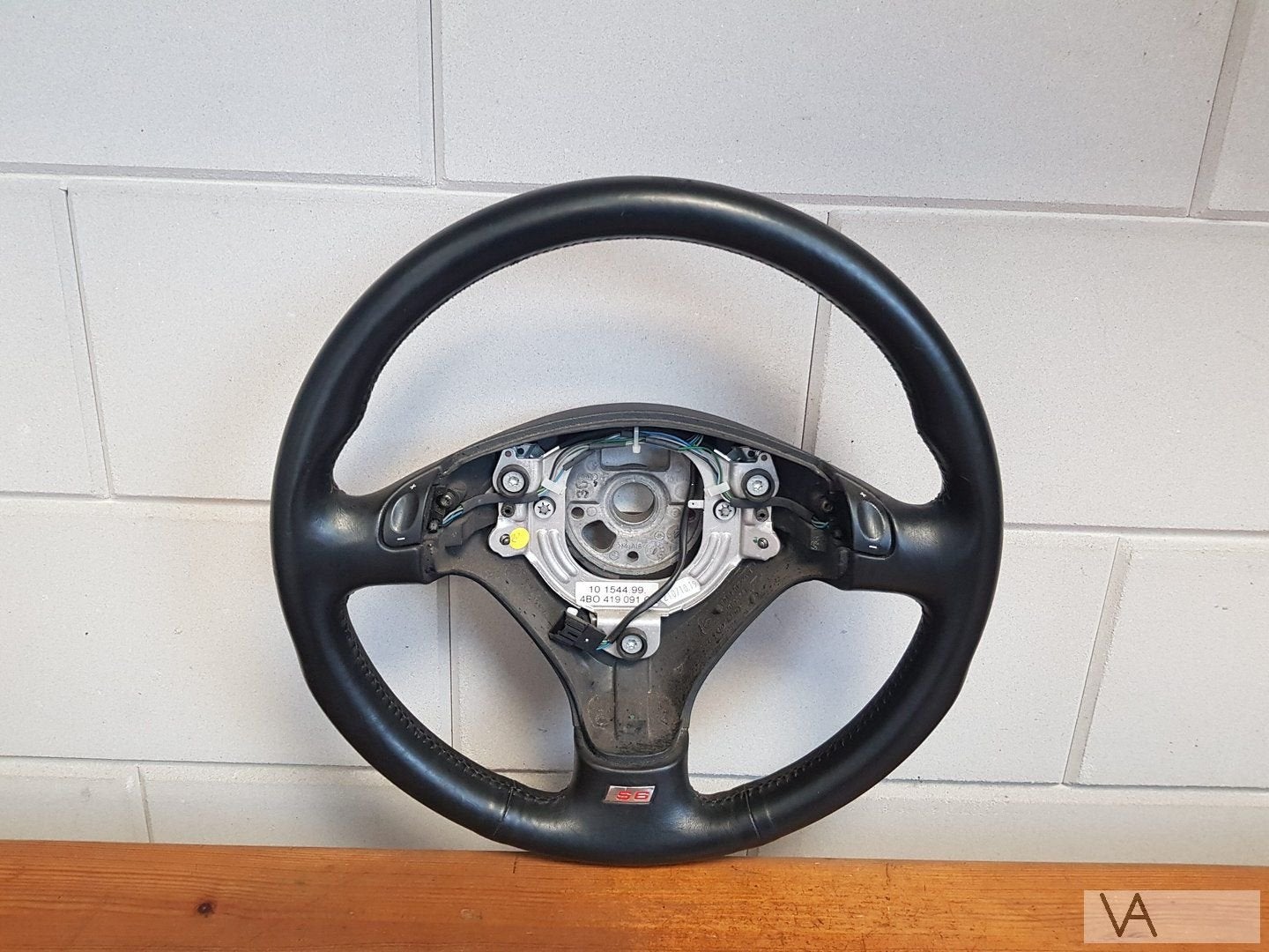 Audi A6 s6 rs6 1996 - 2004 lederen stuur knoppen flippers, Auto-onderdelen, Besturing, Gebruikt, -, -, -