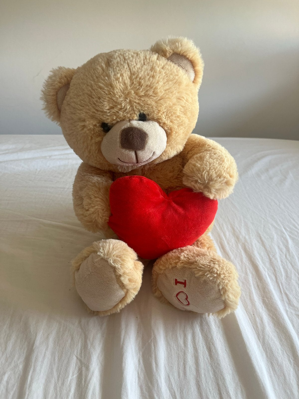 Schattige knuffelbeer met hartje - 'I love you', Kinderen en Baby's, Speelgoed | Knuffels en Pluche, Overige merken, Overige karakters