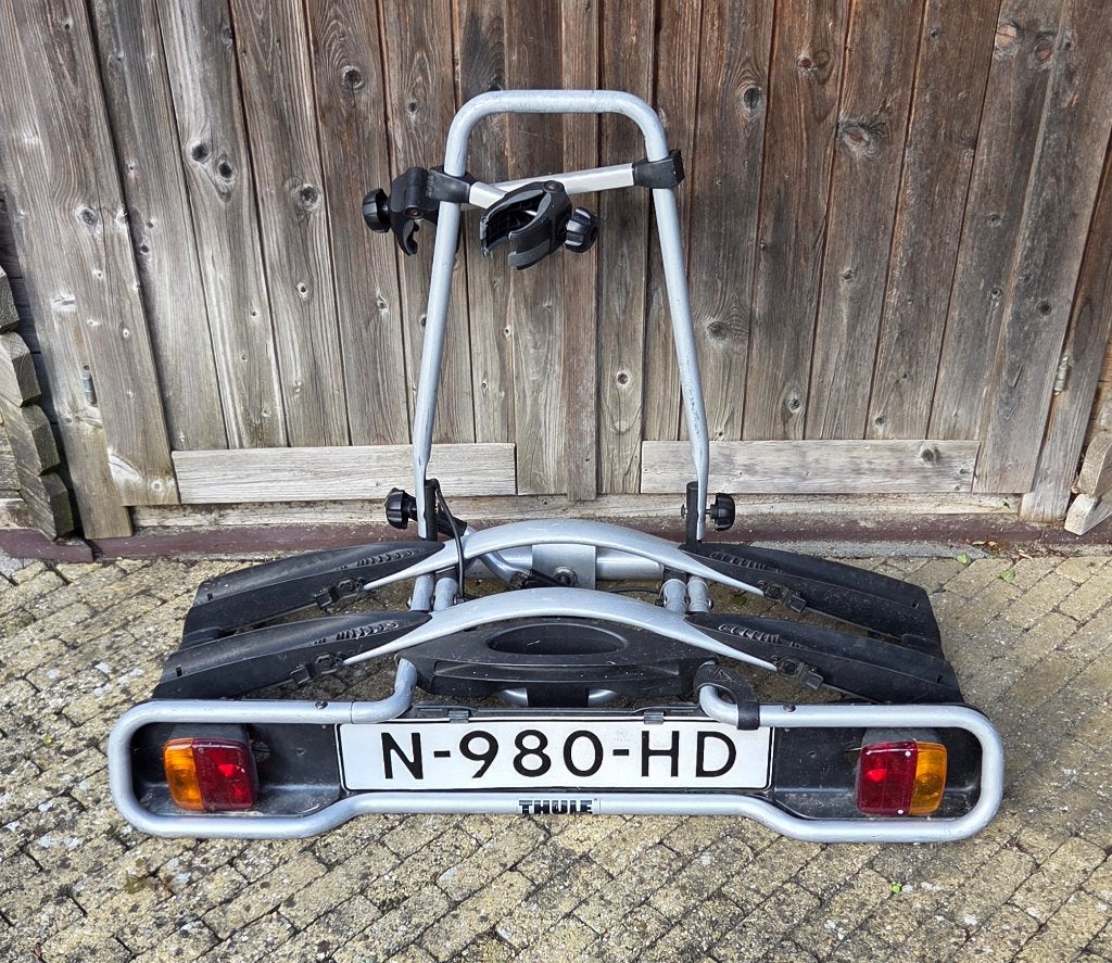 Thule Fietsendrager, Ophalen, Gebruikt, Brede banden, 2 fietsen