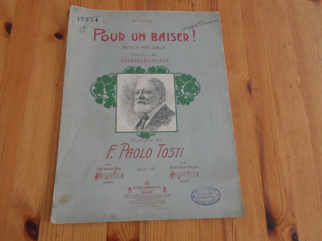 F. Paolo tosti, Piano, Gebruikt, Ophalen of Verzenden, Artiest of Componist