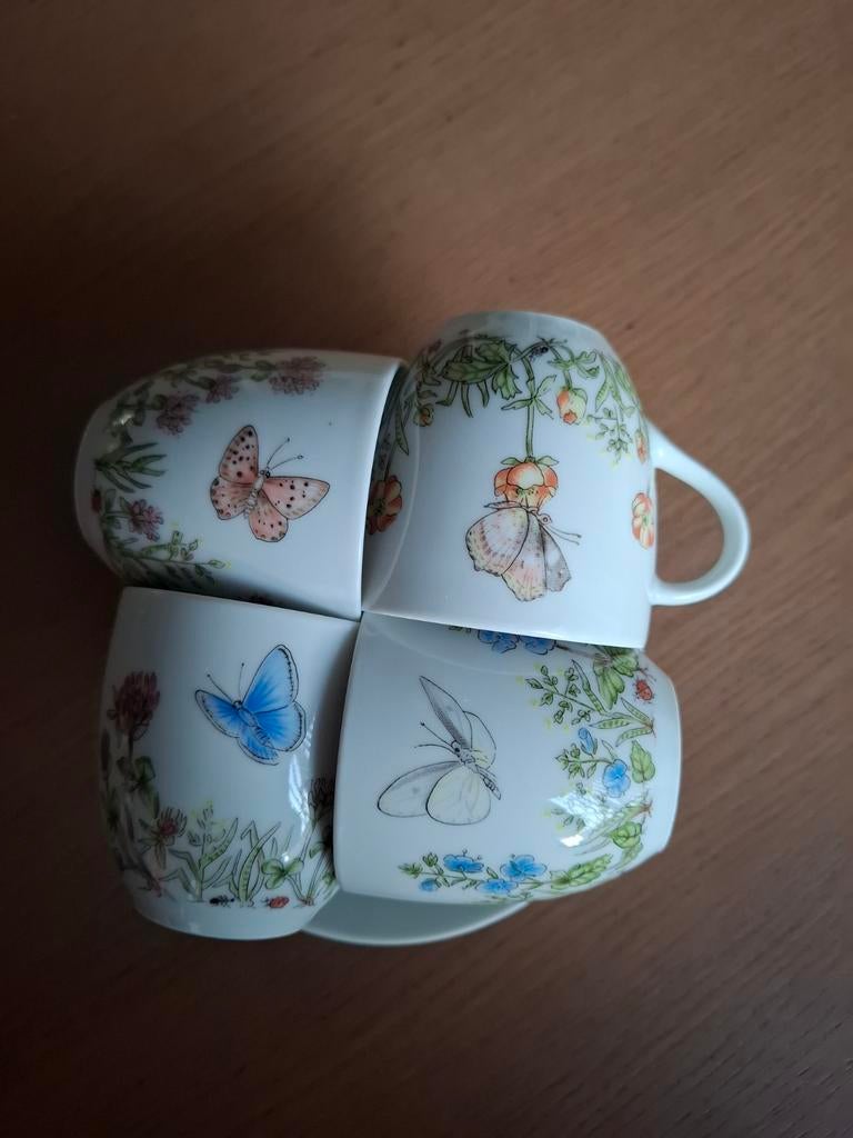 Vintage kop en schotel  bavaria vlinders nutroma, Verzamelen, Porselein, Kristal en Bestek, Ophalen of Verzenden, Zo goed als nieuw