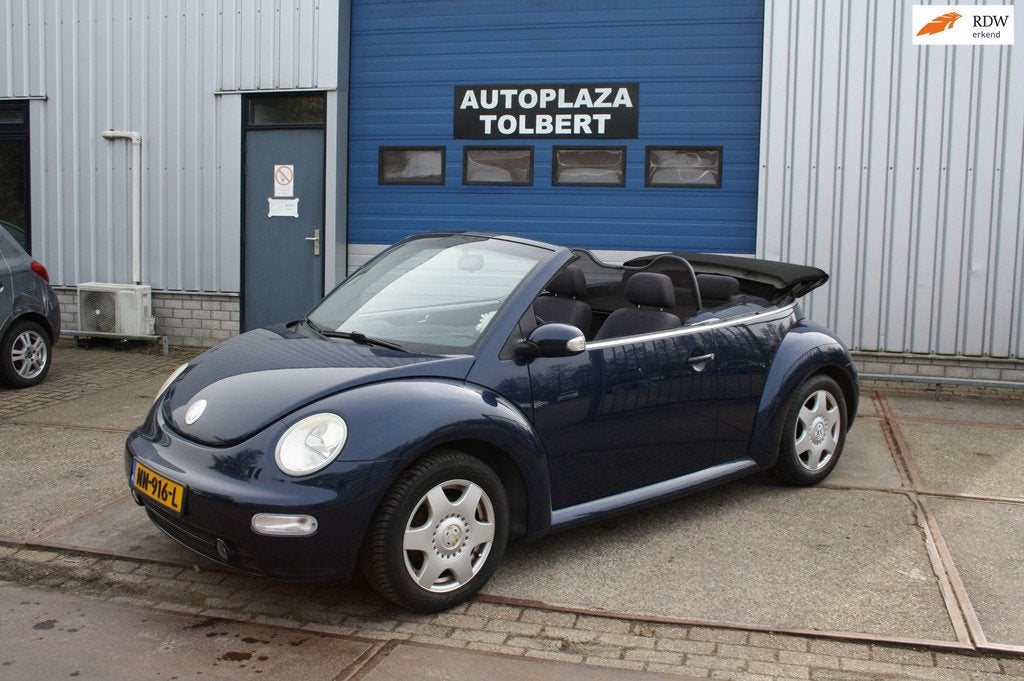 Volkswagen New Beetle Cabriolet 1.6 *BJ'03*AIRCO*STOELVERWAR, Auto's, Volkswagen, Stof, Gebruikt, 4 cilinders, Cabriolet