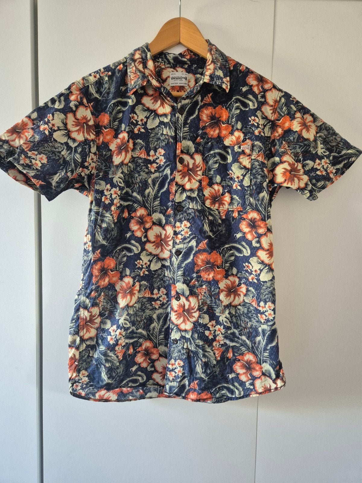 Stoer Tropisch Overhemd Jack & Jones Vintage - Maat Medium, Ophalen of Verzenden, Jack & Jones, Halswijdte 39/40 (M)