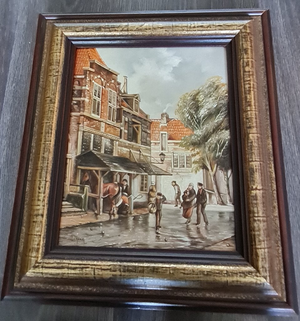 Heel mooi schilderij - gesigneerd J. van Roon, Ophalen of Verzenden