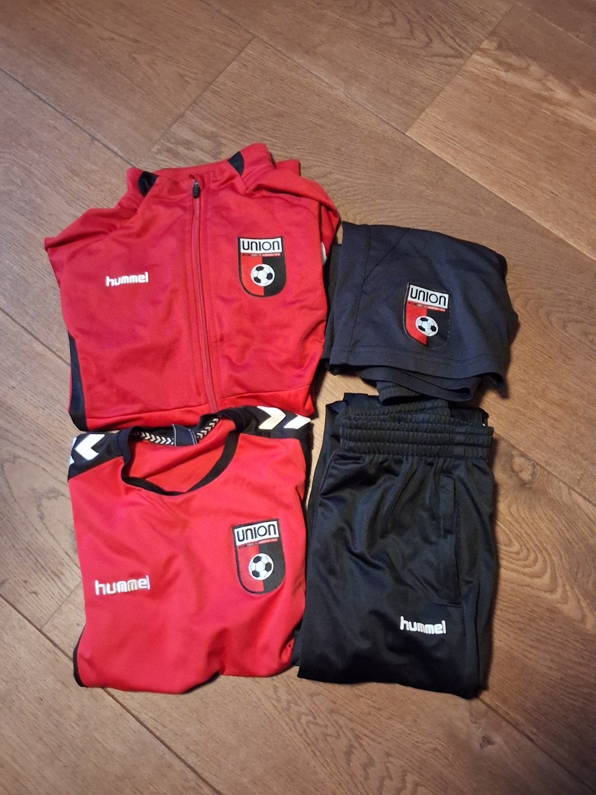 Voetbaltenue Union Hummel maat 152, Gebruikt, Sport- of Zwemkleding, Ophalen of Verzenden, Hummel