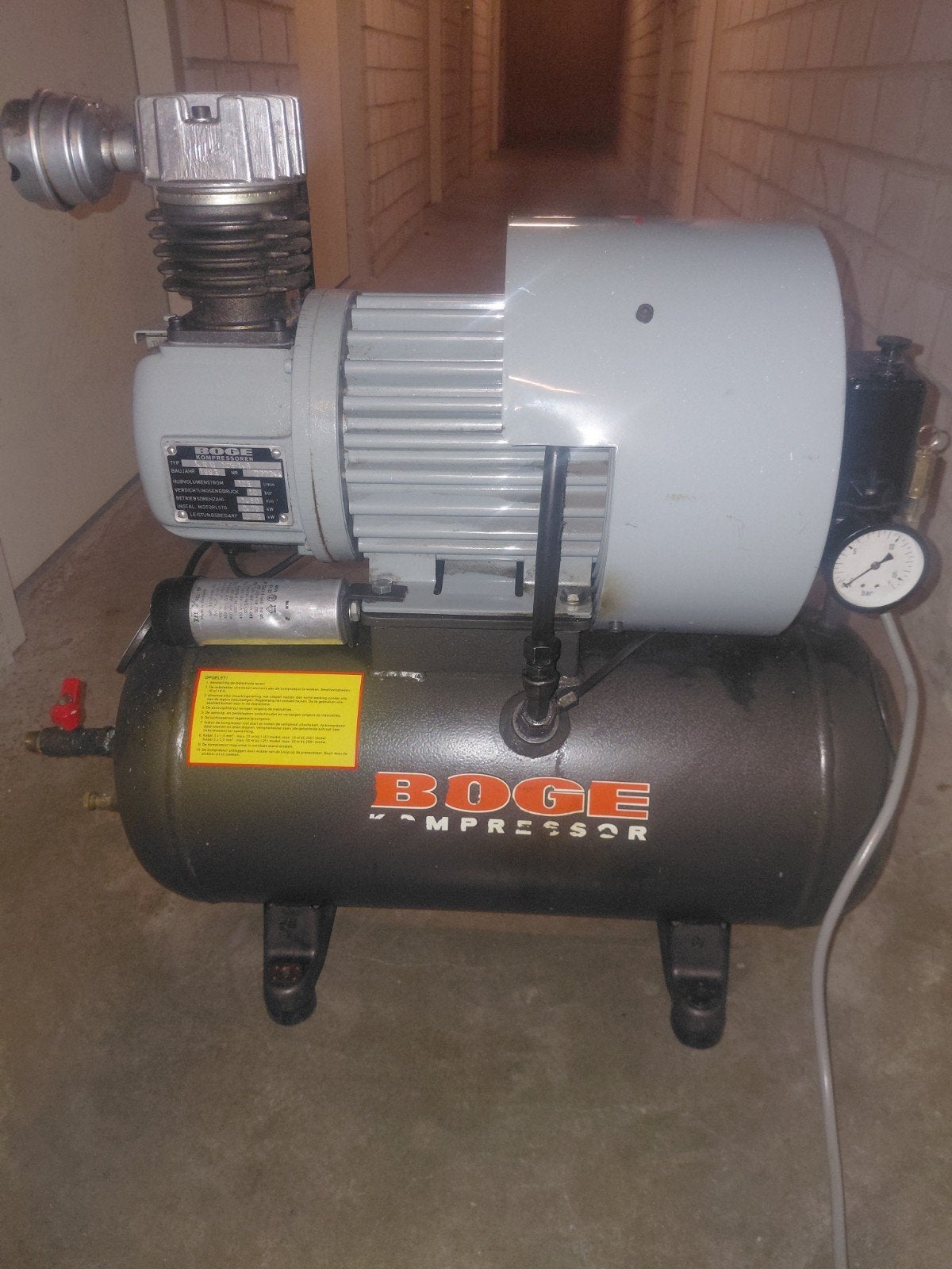 BOGE Compressor ARB 125-1,9 - Bouwjaar 1983, Ophalen, Gebruikt, 6 tot 10 bar, Minder dan 200 liter/min