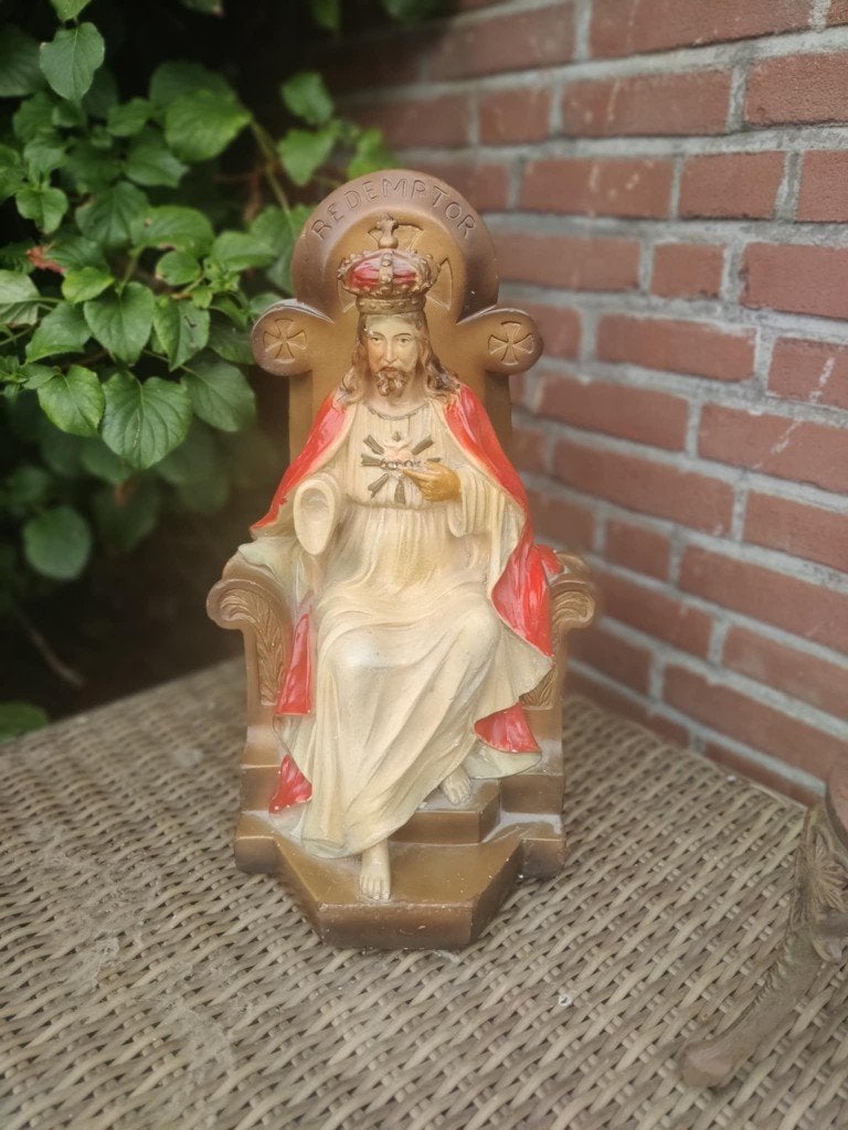 zittend vintage jezus beeld Redemptor, Ophalen