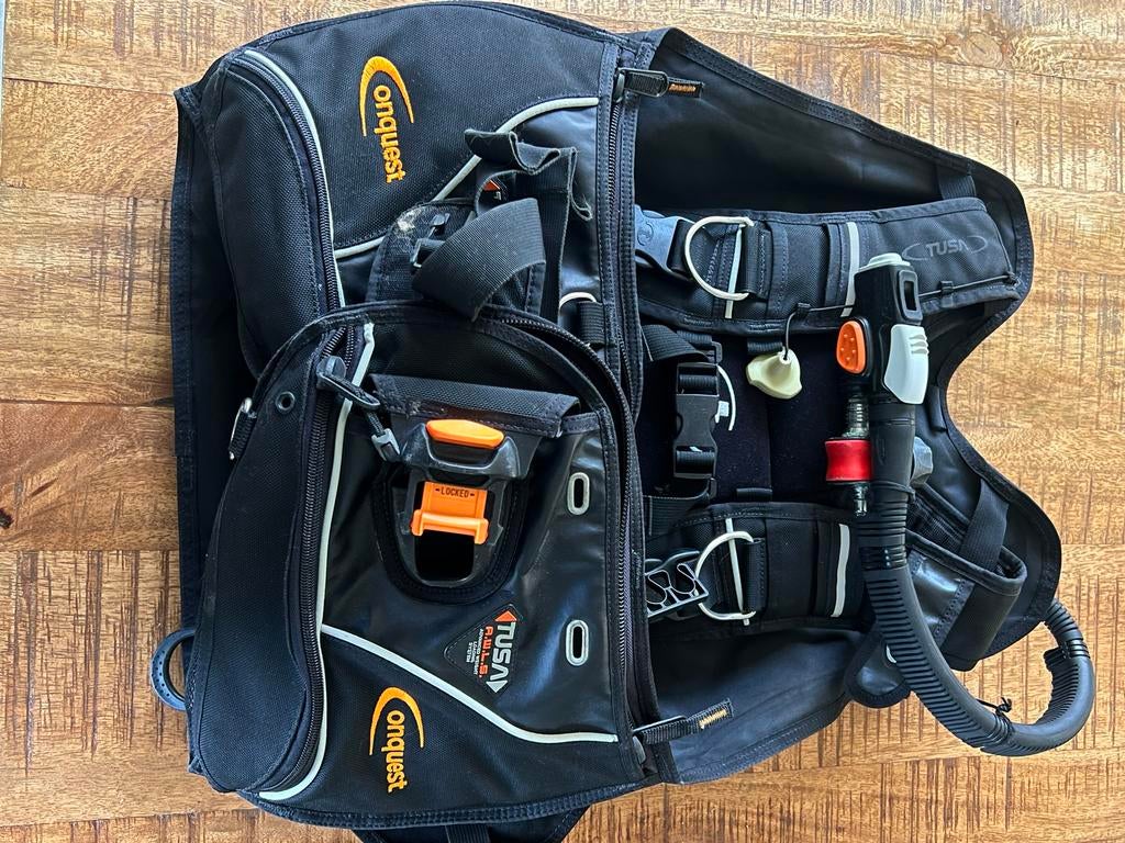 TUSA Conquest trimvest (BCD) maat XL, Ophalen of Verzenden, Gebruikt, Trimvest of Wing