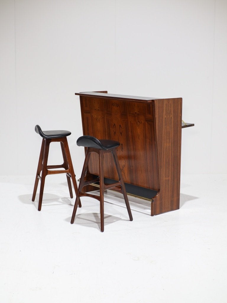 Johannes Andersen bar kast palissander Deens 1950s, Ophalen, -, -, Zo goed als nieuw