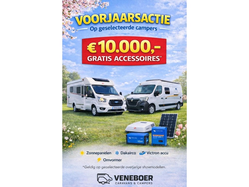 Bürstner Campeo C 600 Black Forest, Caravans en Kamperen, Ringverwarming, Bedrijf, 5 tot 6 meter, Tot en met 4