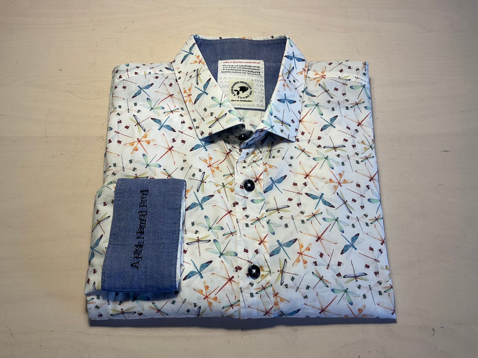 A Fish Named Fred maat 2XL voor welke look je ook gaat, Ophalen of Verzenden, Zo goed als nieuw, Wit, Overige halswijdtes