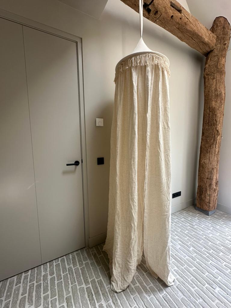 Mooie grote klamboe van cotton en sweets, nooit gebruikt, Ophalen, Nieuw, Eenpersoons, Hout