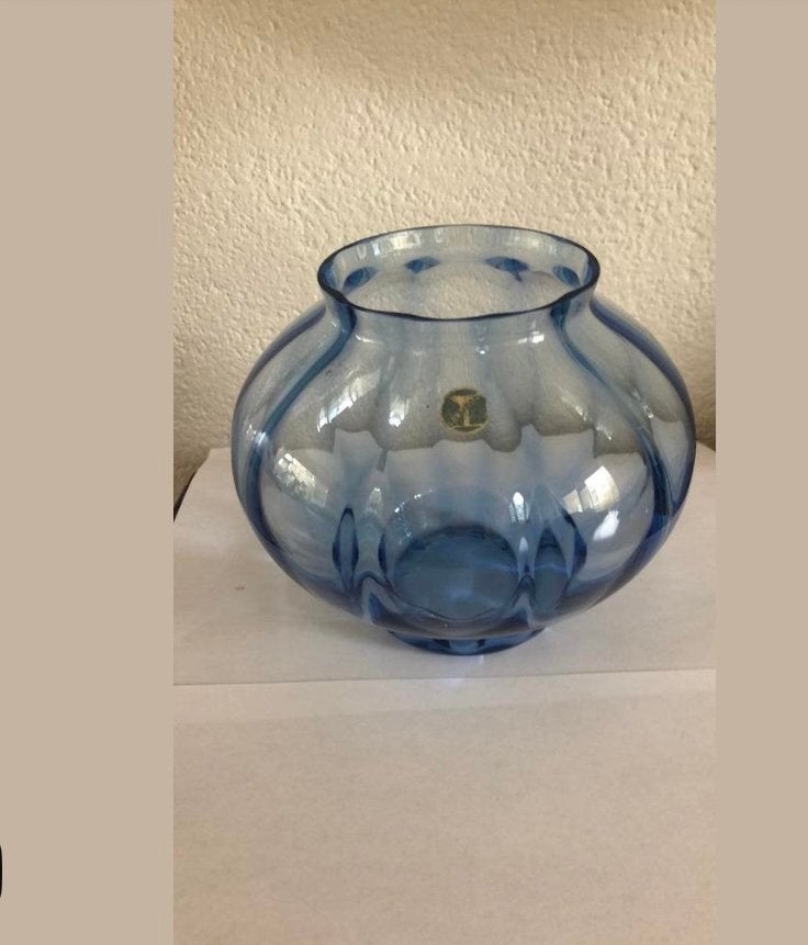 A.D. Copier Leerdam, Ophalen, Handgemaakt, Blauw, 16 cm