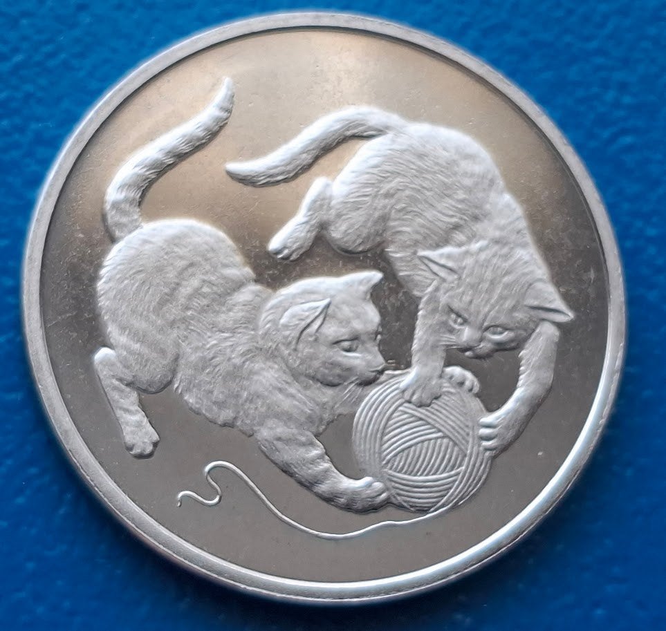 1 ECU Huisdieren - 1998, Postzegels en Munten, Penningen en Medailles, Verzenden, Overige materialen, Nederland