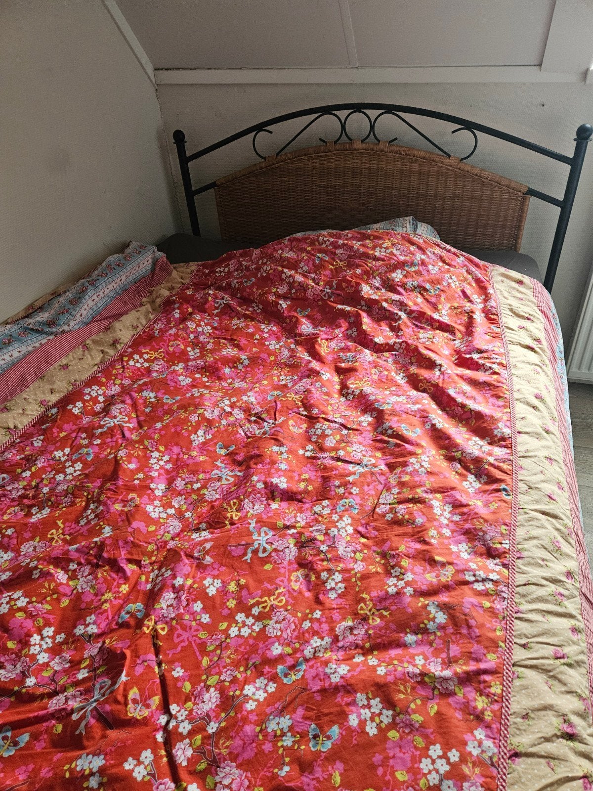 2 Persoons bed, Huis en Inrichting, Ophalen, Gebruikt, Tweepersoons, 140 cm