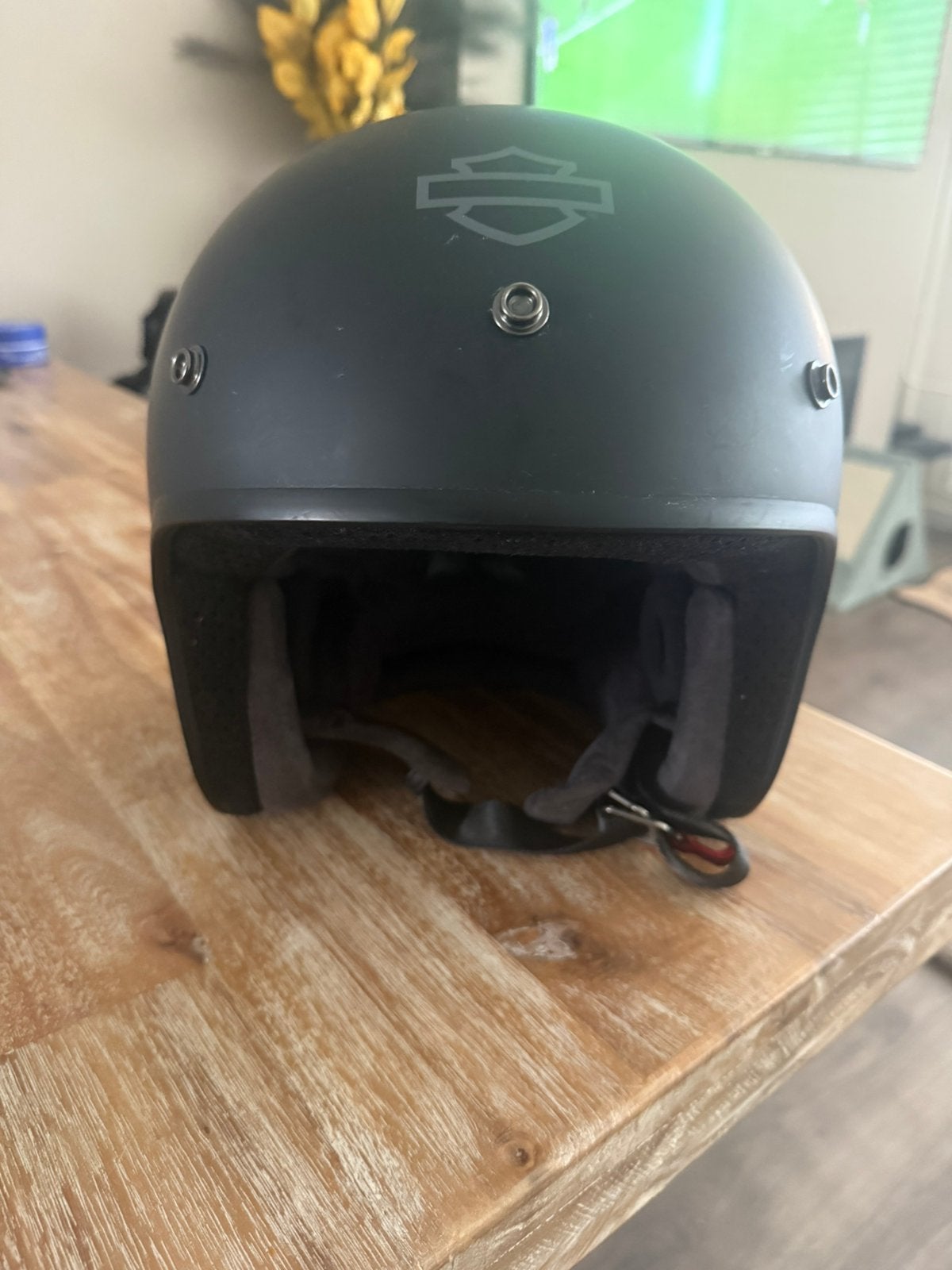 Harley Davidson helm fury N/04 met ingebouwde Sena, Fietsen en Brommers, Brommerhelmen, Ophalen of Verzenden, Zo goed als nieuw