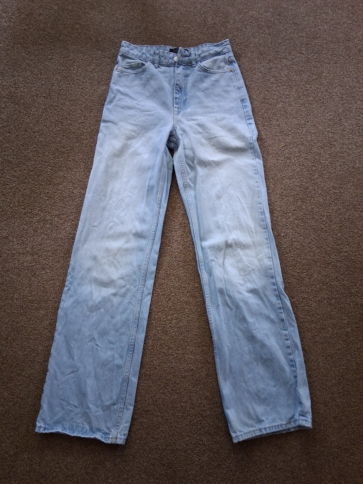 Zara wide leg jeans lichtblauw maat W27 (confectie 34), Blauw, Zara, Ophalen of Verzenden, W27 (confectie 34) of kleiner