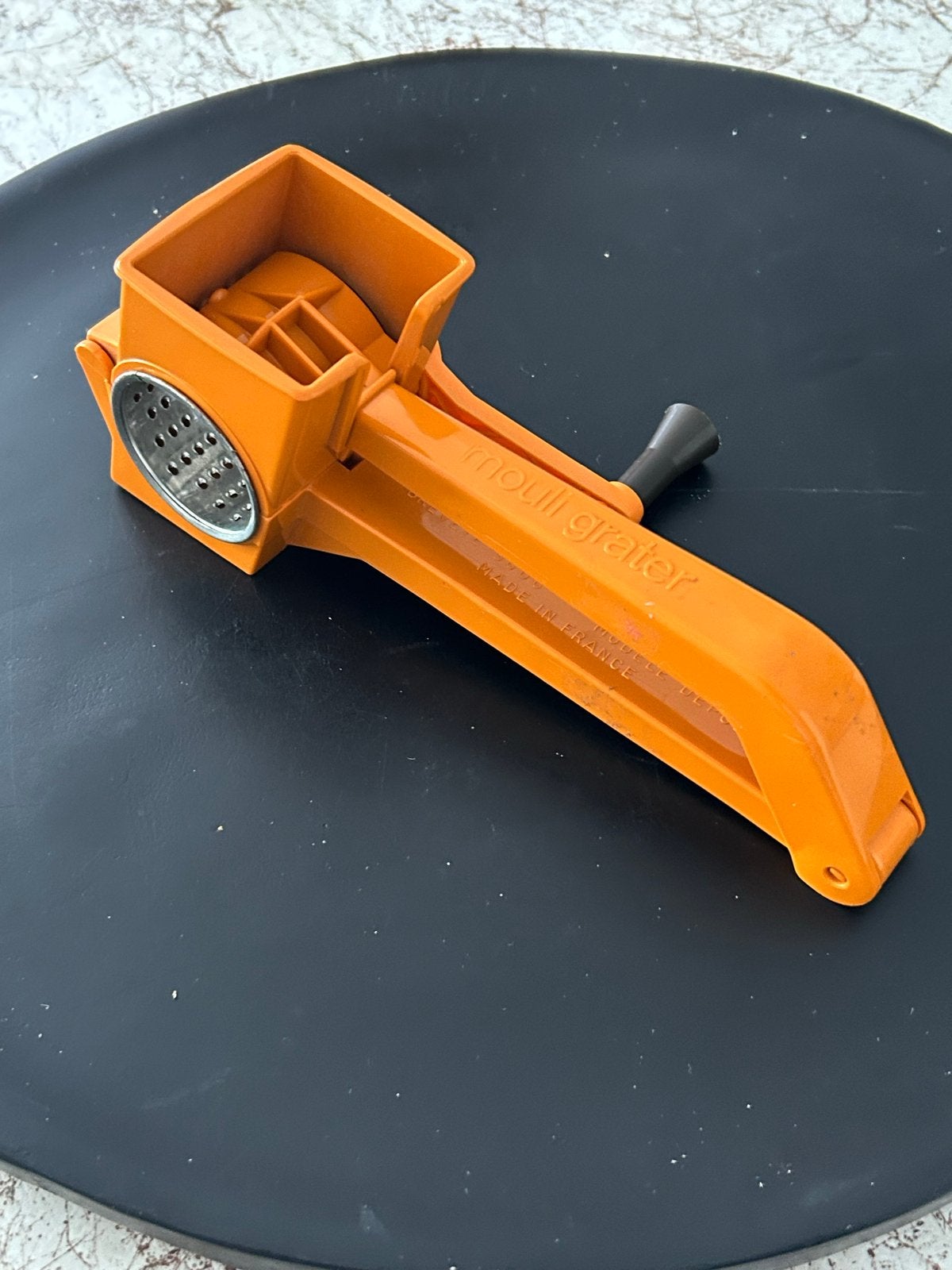 Vintage Moulinex rasp Made in France, Kunststof, Ophalen of Verzenden, Overige merken, Oranje