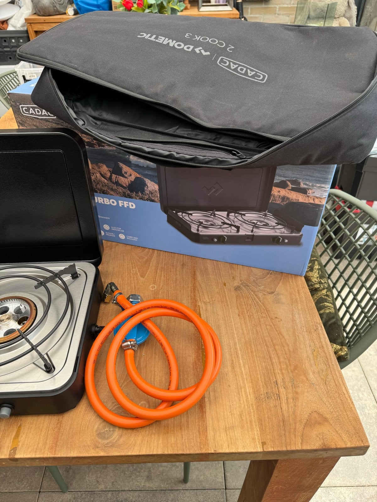 Cadac Dometic 2 Cook 3 Turbo FFD kooktoestel, Caravans en Kamperen, Kampeeraccessoires, Ophalen of Verzenden, Zo goed als nieuw