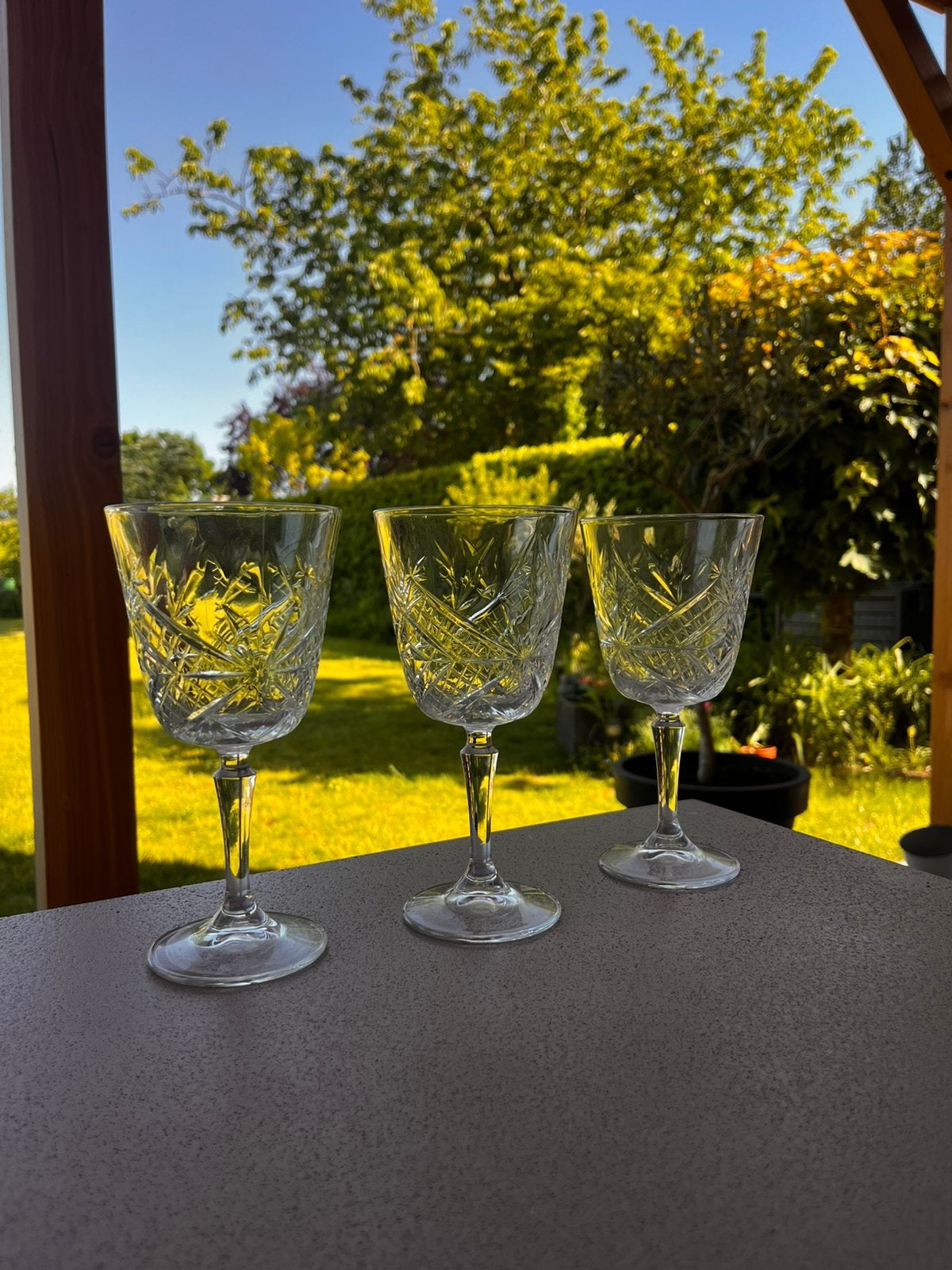 Blomus glazen glas wijnglas kristal look, Ophalen of Verzenden, Zo goed als nieuw, Overige typen