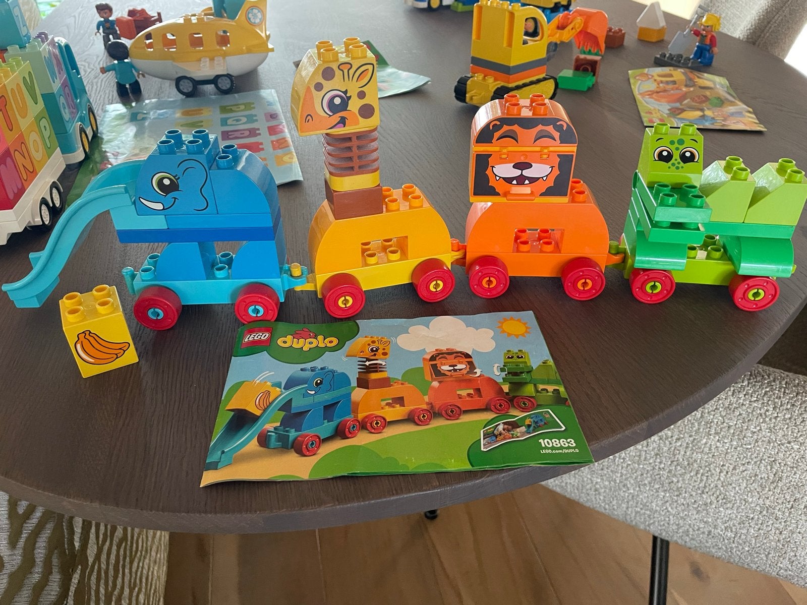 LEGO Duplo Dieren Trein 10863 - Z.g.a.n., Kinderen en Baby's, Ophalen of Verzenden, Zo goed als nieuw, Compleet, Duplo