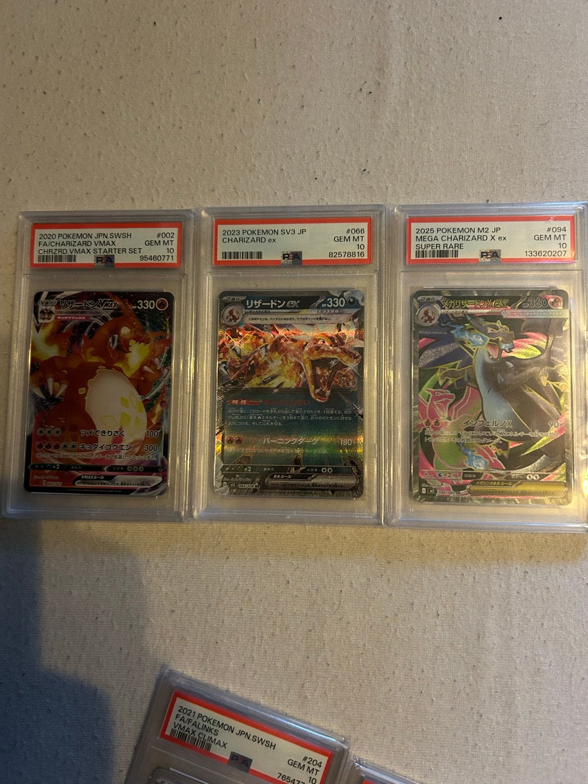 PSA 10 Charizard Slabs Pokémon Kaarten, Ophalen of Verzenden, Nieuw, Meerdere kaarten, Foil