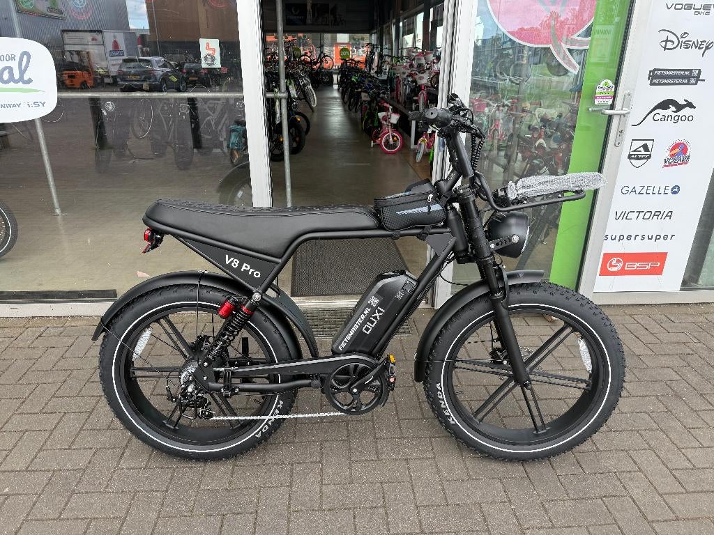 FIETSMASTER OUXI V8 Pro Fatbike | 24″ UPGRADE MAT BLACK, Overige merken, Nieuw, Ophalen of Verzenden, 59 cm of meer