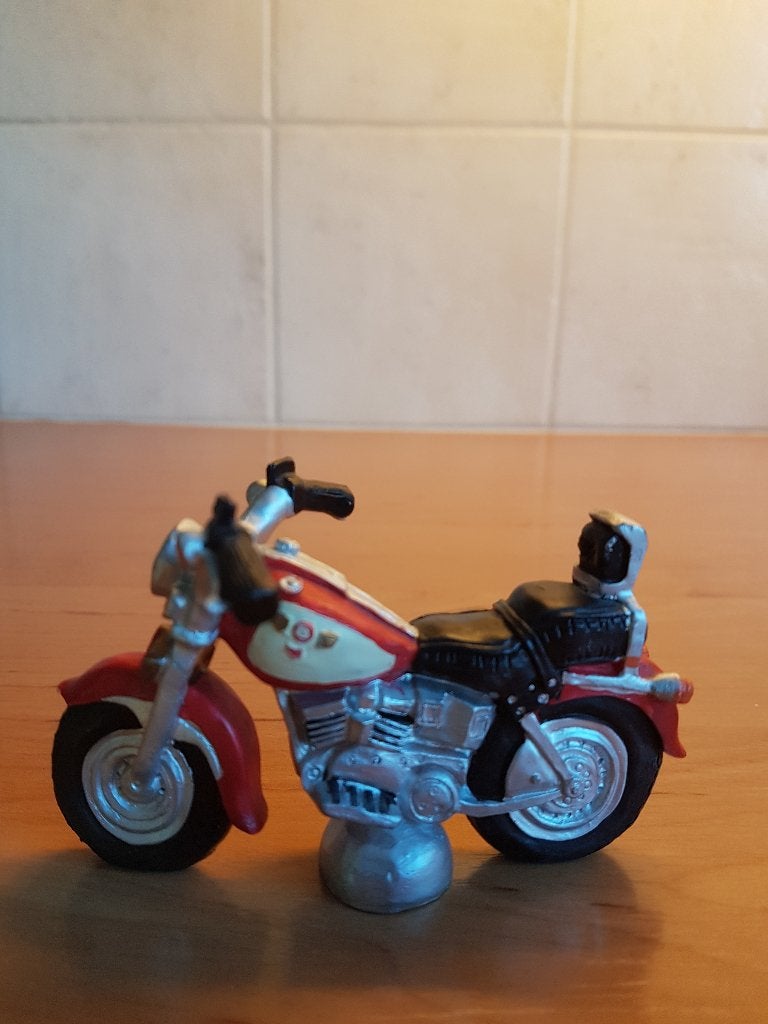 Miniatuurmotor rood/grijs/zwart, Ophalen of Verzenden, Gebruikt, Kunststof, Overige stijlen